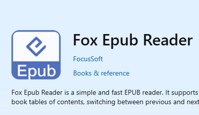 Fox ePub Reader